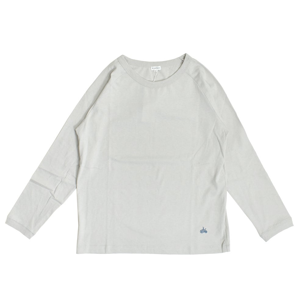 ブリスバンチ (Bliss bunch) ラグランTEE (長袖) 長袖Tシャツ 無地Tシャツ ラグランTシャツ ワンポイント刺繍 ロンT TBN1000-J 6-2.OYSTER