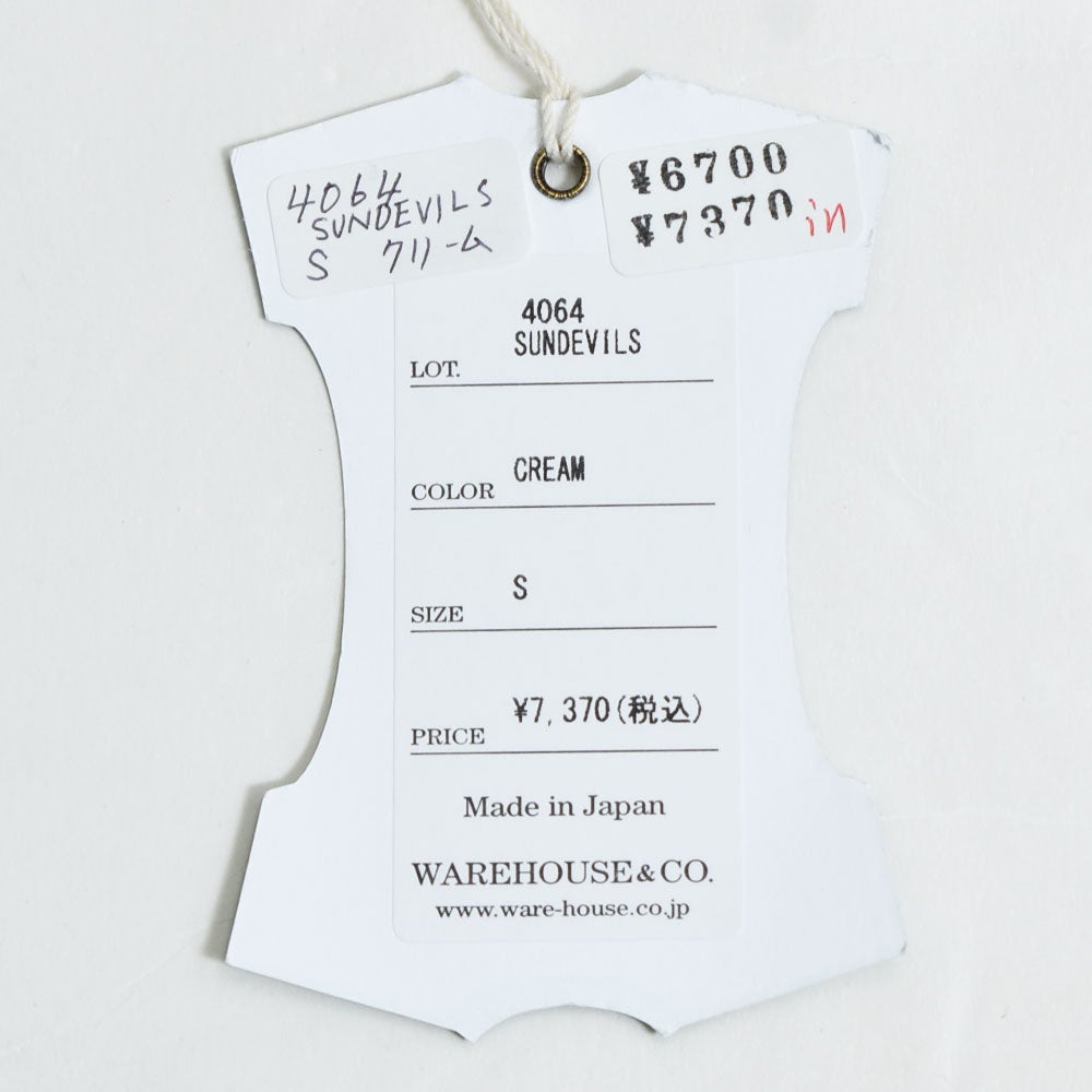 ウエアハウス (WAREHOUSE) Lot 4064 SUNDEVILS 半袖プリントTシャツ
