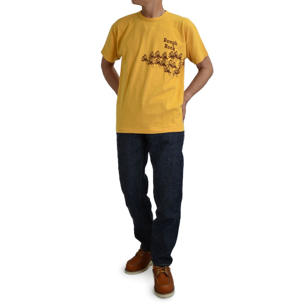 ウエアハウス (WAREHOUSE) Lot 4064 SUNDEVILS 半袖プリントTシャツ イエロー