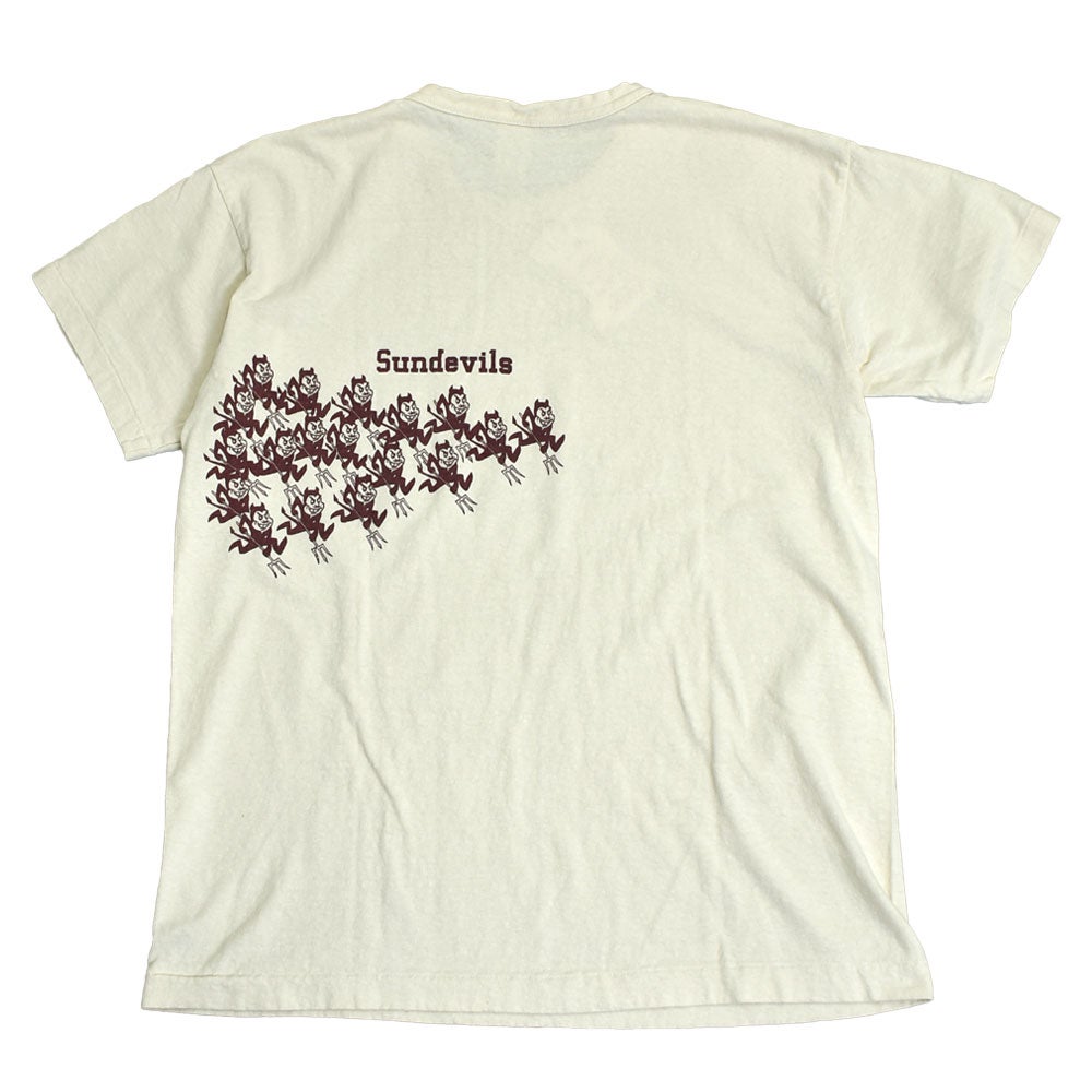 ウエアハウス (WAREHOUSE) Lot 4064 SUNDEVILS 半袖プリントTシャツ クリーム