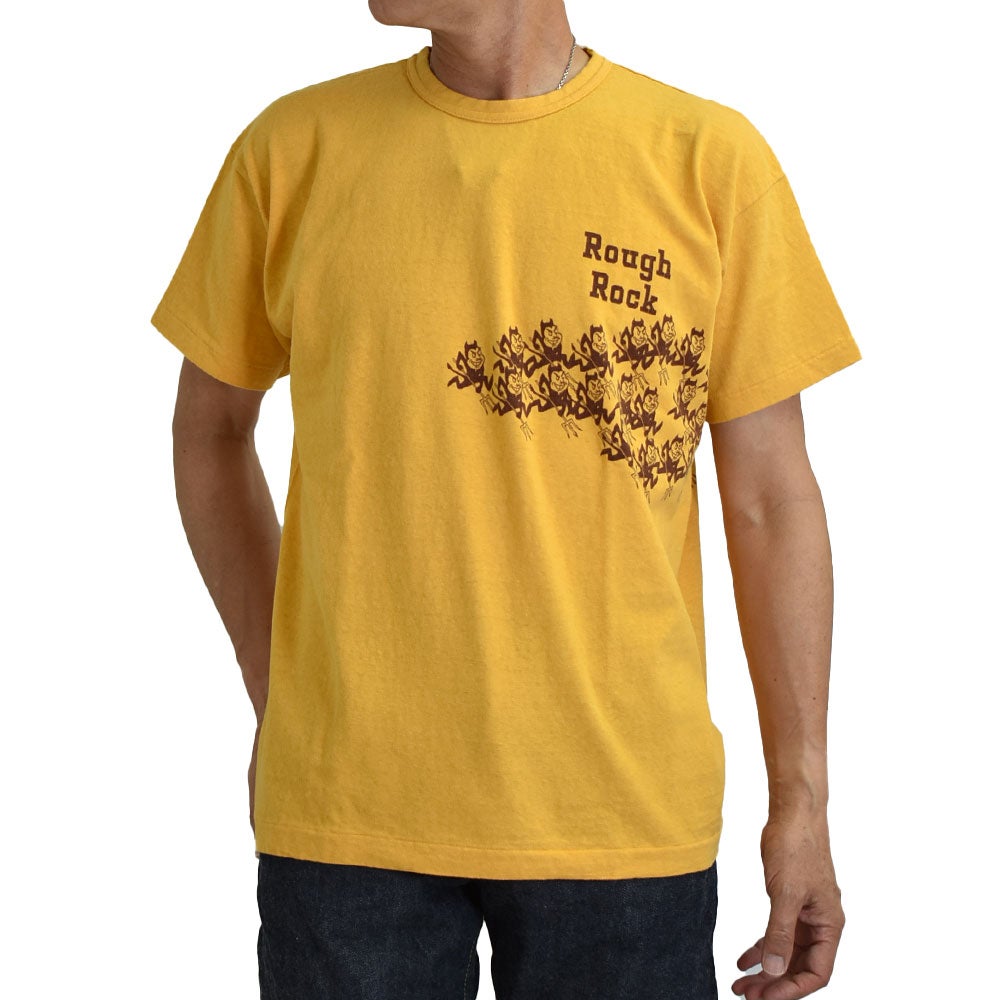 ウエアハウス (WAREHOUSE) Lot 4064 SUNDEVILS 半袖プリントTシャツ イエロー