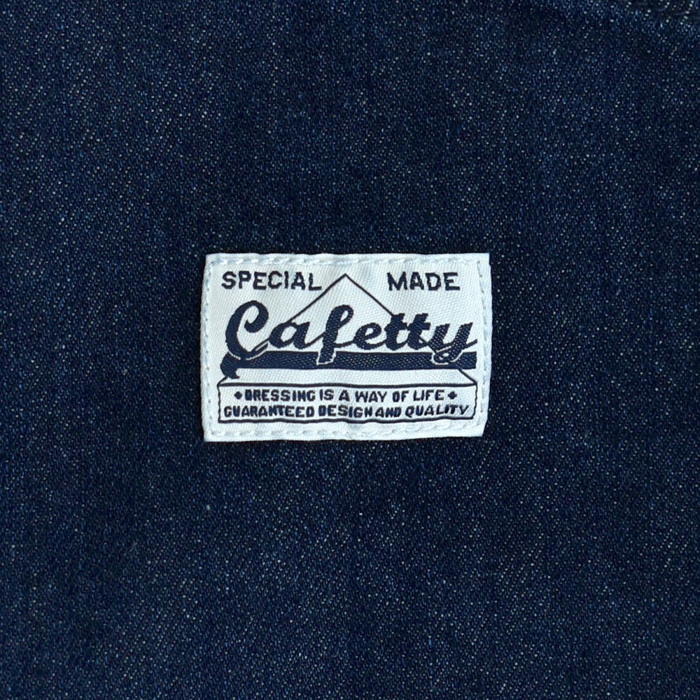 カフェッティ (Cafetty) フレンチワーカーサロペットルージーデニム オーバーオール CF-0631