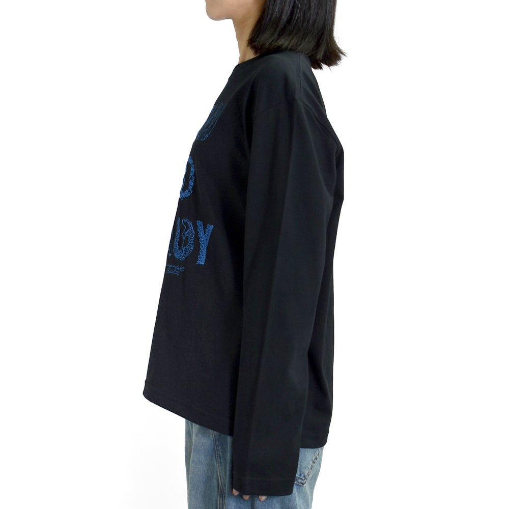 マーブルシュッド (marble SUD) EMB SLOW L/S Tシャツ 刺繍 長袖Tシャツ 01GF020192