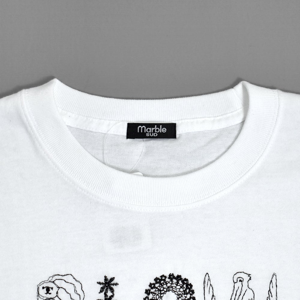 マーブルシュッド (marble SUD) EMB SLOW L/S Tシャツ 刺繍 長袖Tシャツ 01GF020192