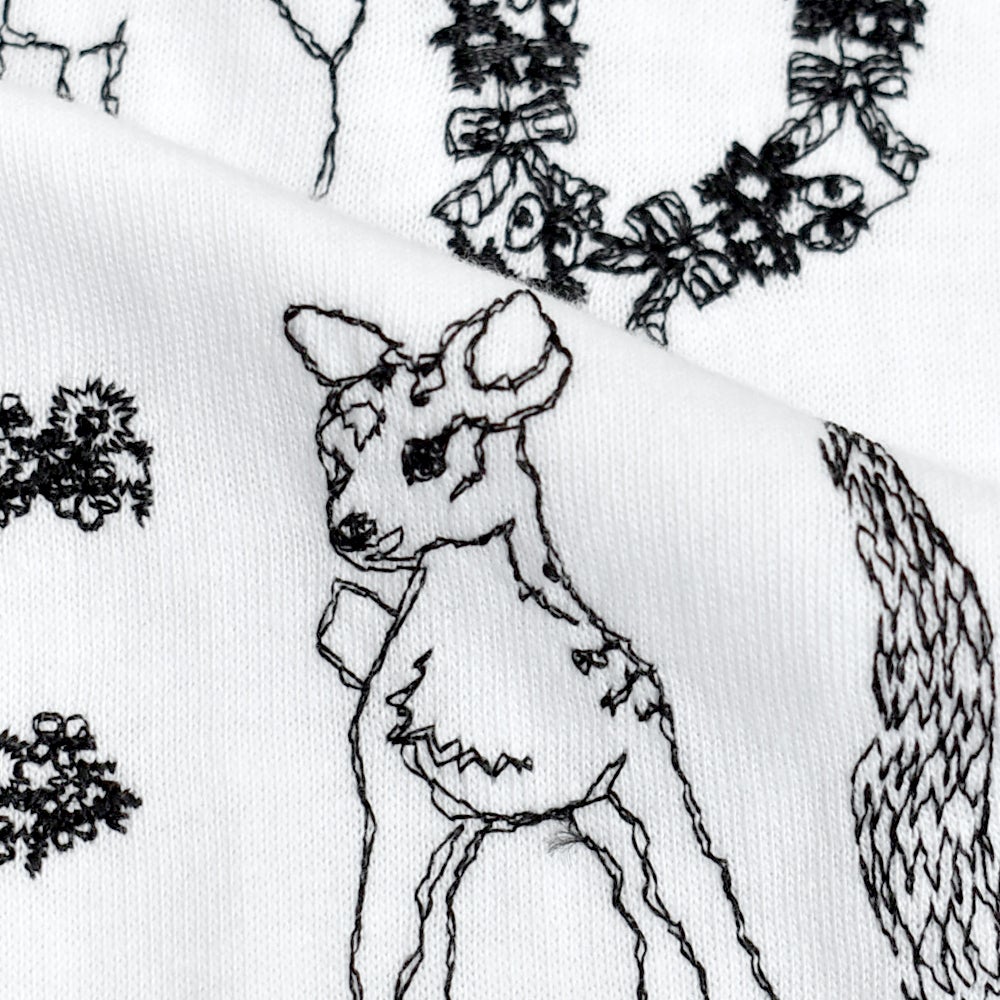 マーブルシュッド (marble SUD) EMB SLOW L/S Tシャツ 刺繍 長袖Tシャツ 01GF020192
