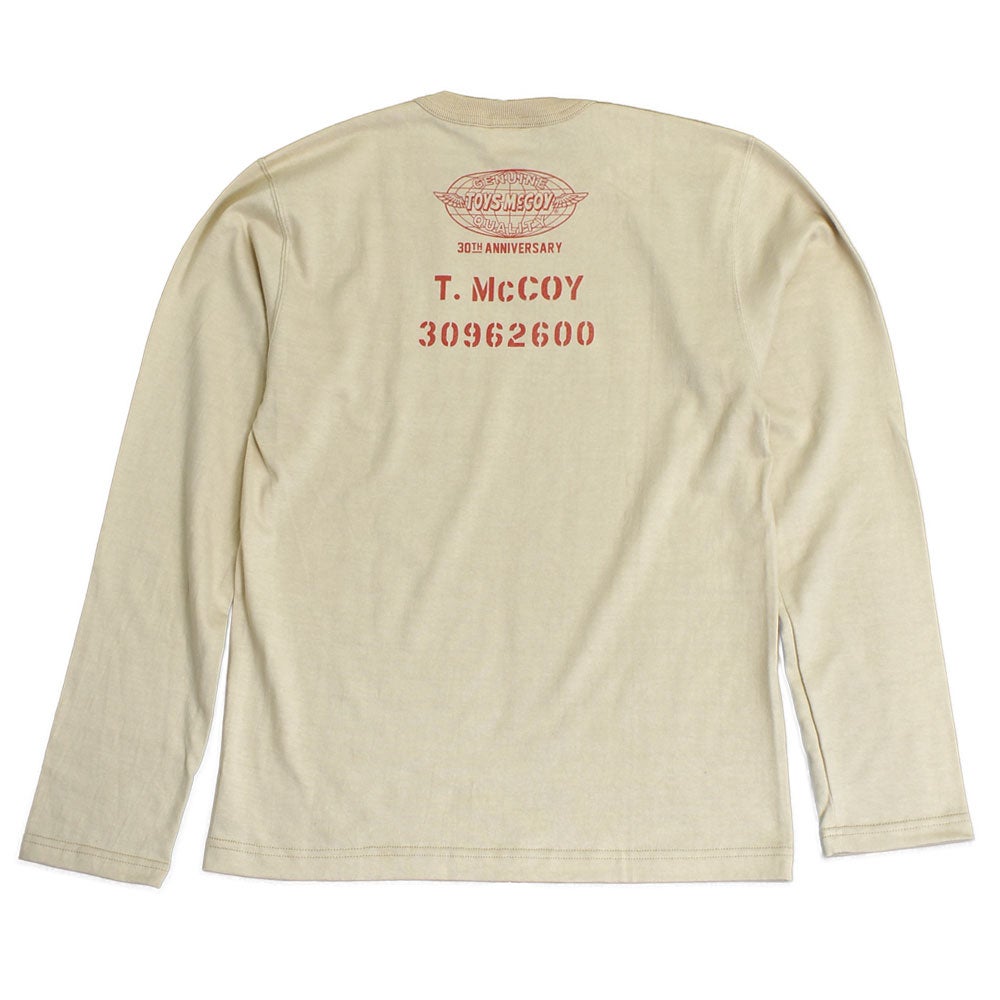 トイズマッコイ (TOYS McCOY)  MILITARY LONG SLEEVE TEE U.S.AIR FORCE -THE FIGHTNG 345- カットソー ロンT 長袖Tシャツ TMC2644 BEIGE