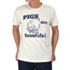 ウエアハウス (WAREHOUSE) Lot 4064 PIGS ARE BEAUTIFUL 半袖プリントTシャツ クリーム