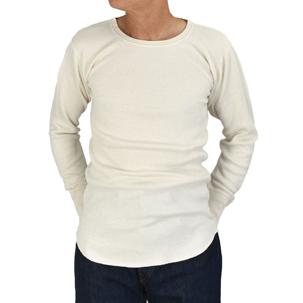 フェローズ (PHERROW'S) 26W-HIGH LIGHT THERMAL 長袖サーマルTシャツ ロングスリーブTシャツ ロンT 002.NATURAL