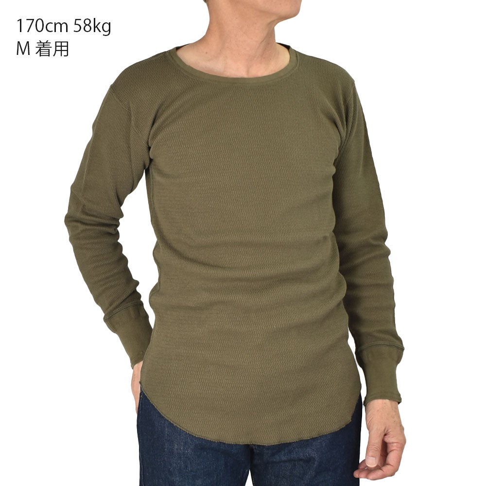 フェローズ (PHERROW'S) 26W-HIGH LIGHT THERMAL 長袖サーマルTシャツ ロングスリーブTシャツ ロンT 205.OLIVE