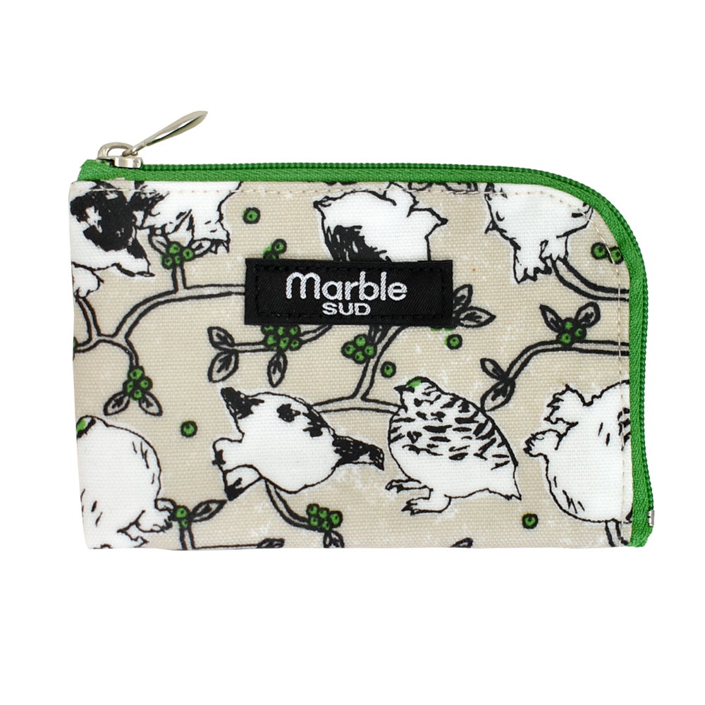 マーブルシュッド (marble SUD) kokemomo raicho L字ポーチ ライチョウ 雷鳥 小物入れ 09GA059007 71.BEI