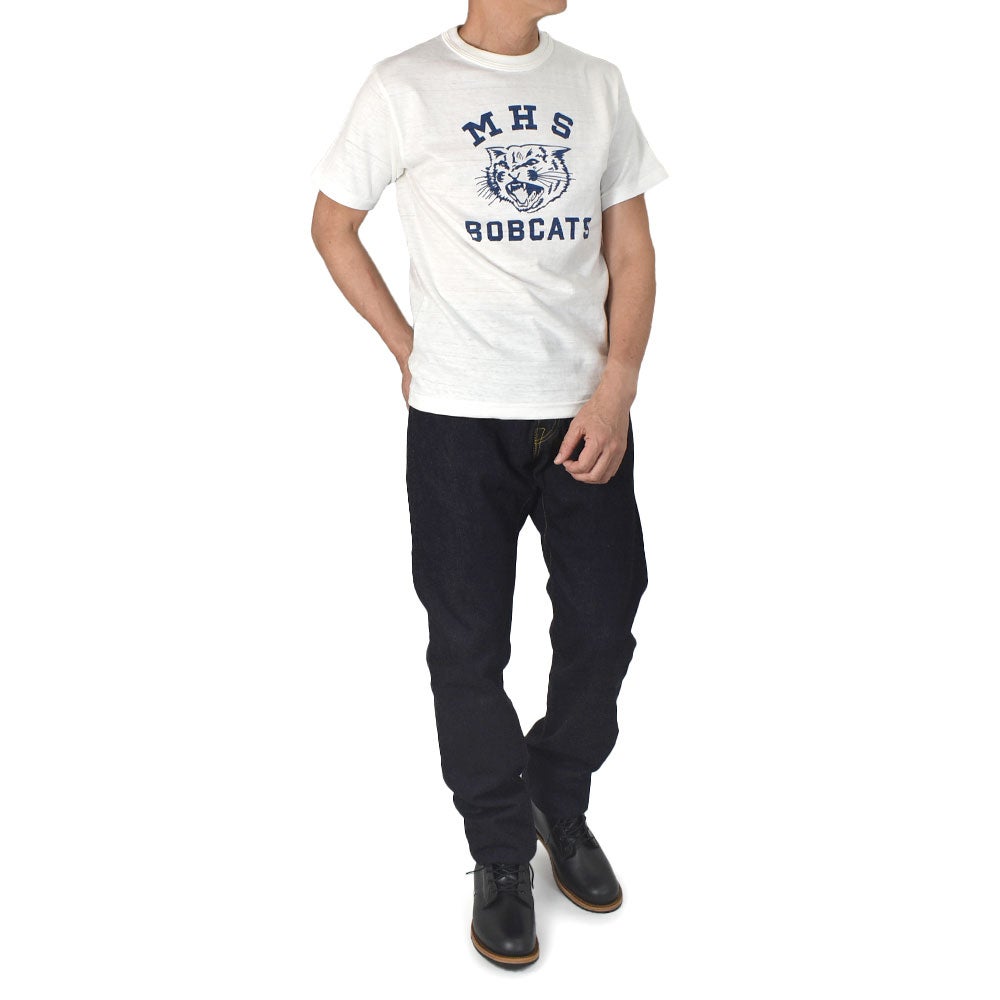 ウエアハウス (WAREHOUSE) Lot 4601 MHS 半袖プリントTシャツ オフ
