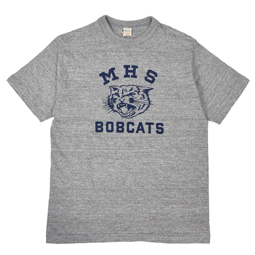 ウエアハウス (WAREHOUSE) Lot 4601 MHS 半袖プリントTシャツ 杢グレー