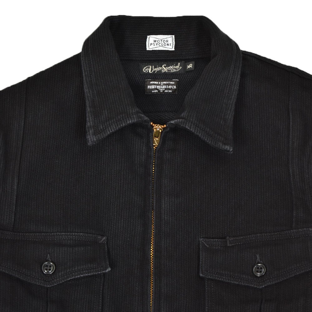 フリーホイーラーズ (FREEWHEELERS) -BLACK ROGUE- JACKET Vintage Style Yarn-Dyed Pique モーターサイクルジャケット ワークジャケット アウター 2621010