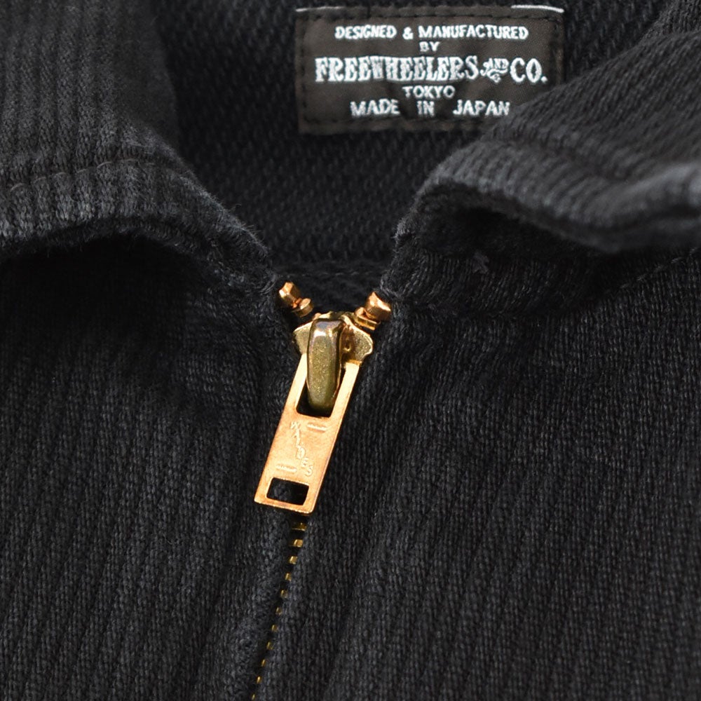 フリーホイーラーズ (FREEWHEELERS) -BLACK ROGUE- JACKET Vintage Style Yarn-Dyed Pique モーターサイクルジャケット ワークジャケット アウター 2621010