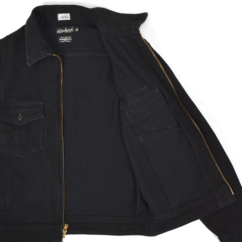 フリーホイーラーズ (FREEWHEELERS) -BLACK ROGUE- JACKET Vintage Style Yarn-Dyed Pique モーターサイクルジャケット ワークジャケット アウター 2621010