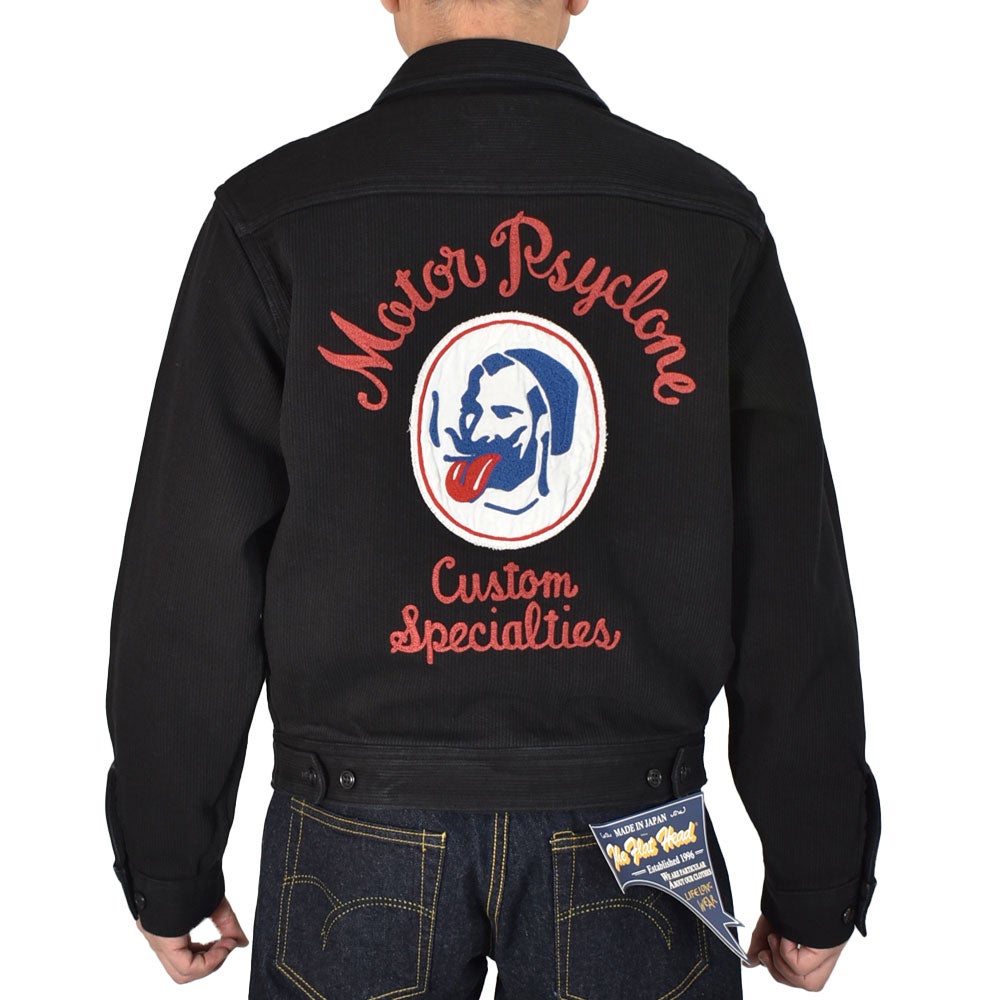 フリーホイーラーズ (FREEWHEELERS) -STONE COLD- BLACK ROGUE Vintage Style Yarn-Dyed Pique モーターサイクルジャケット カスタム ワークジャケット アウター 2621011