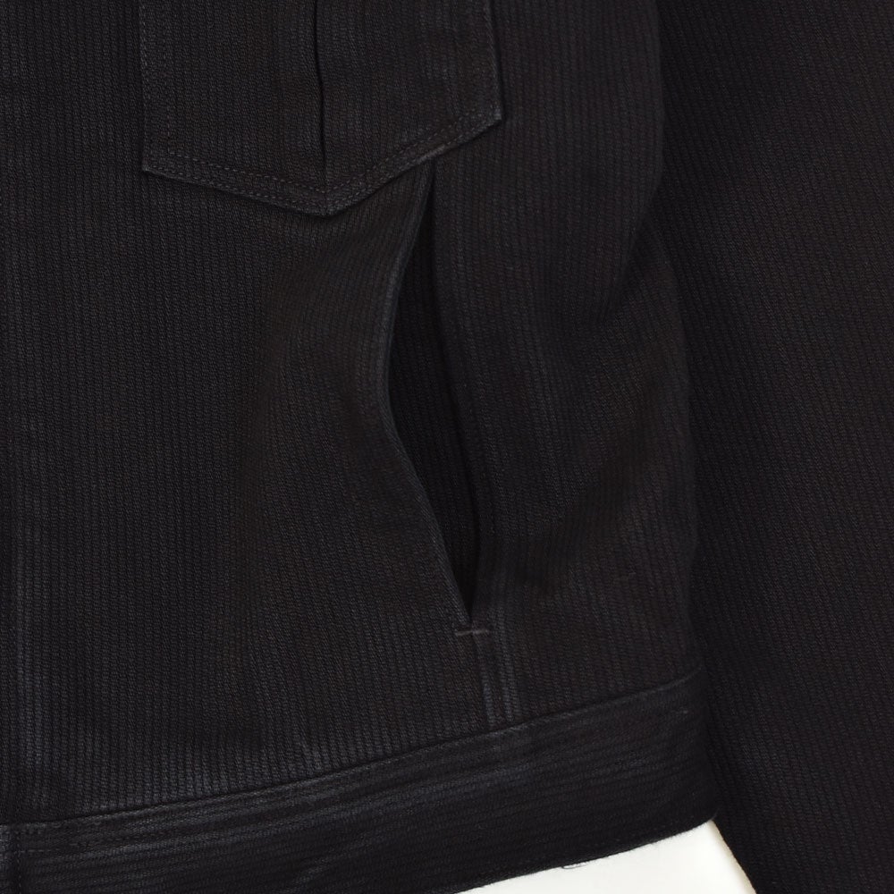 フリーホイーラーズ (FREEWHEELERS) -STONE COLD- BLACK ROGUE Vintage Style Yarn-Dyed Pique モーターサイクルジャケット カスタム ワークジャケット アウター 2621011