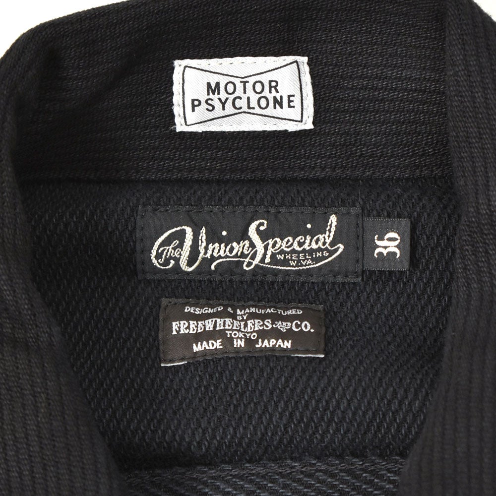 フリーホイーラーズ (FREEWHEELERS) -STONE COLD- BLACK ROGUE Vintage Style Yarn-Dyed Pique モーターサイクルジャケット カスタム ワークジャケット アウター 2621011