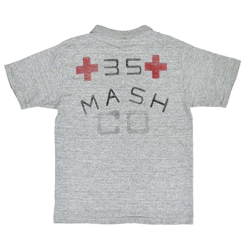 ウエアハウス (WAREHOUSE) Lot 4601 M.A.S.H. 半袖プリントTシャツ 杢グレー