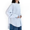 ケレン (KELEN) -PARDY- BACK TUCK DESIGN BLOUSE バックタック デザインブラウス ノーカラーシャツ LKL26FBL2322