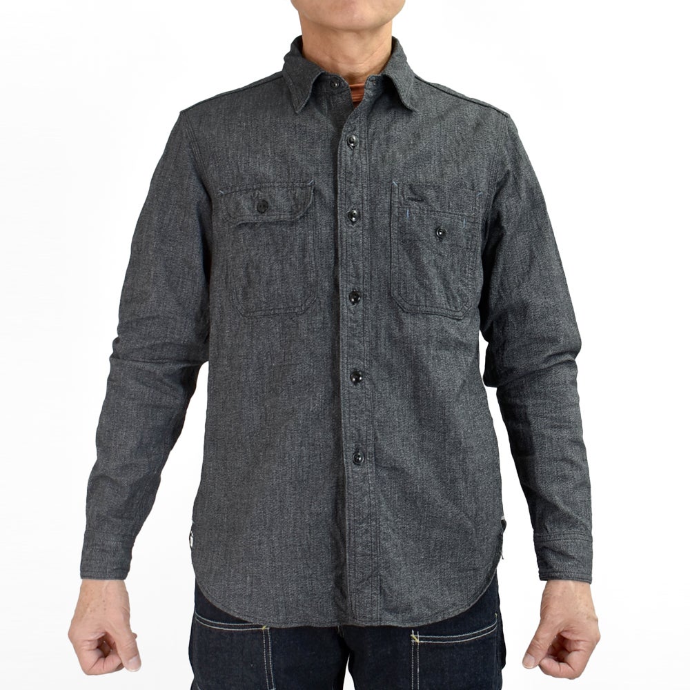 コリンボ (COLIMBO) Butte Work Shirt -Heather Chambray- 長袖ワークシャツ ZB-0308
