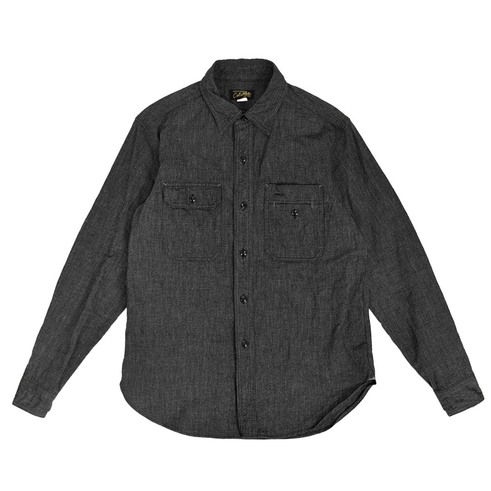 コリンボ (COLIMBO) Butte Work Shirt -Heather Chambray- 長袖ワークシャツ ZB-0308 03.BLACK