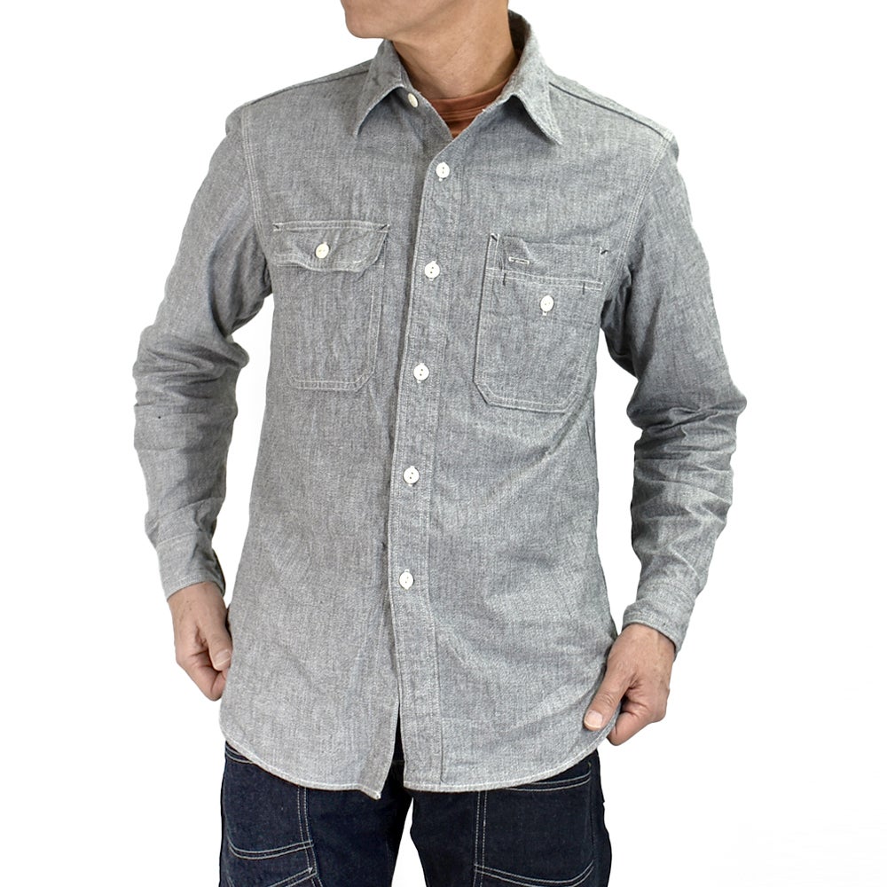コリンボ (COLIMBO) Butte Work Shirt -Heather Chambray- 長袖ワークシャツ ZB-0308