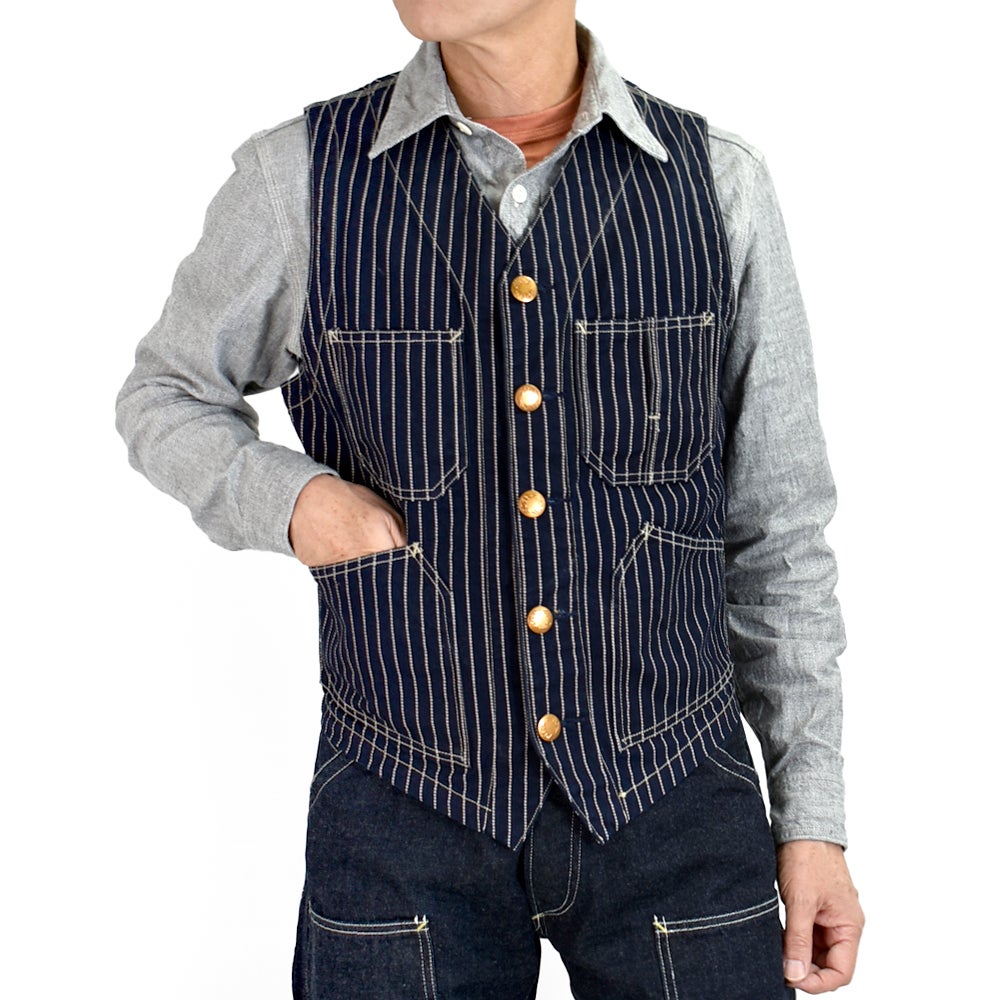 コリンボ(COLIMBO)Switchyard Vest -Wabash Stripe- ウォバッシュワークベスト ZB-0120