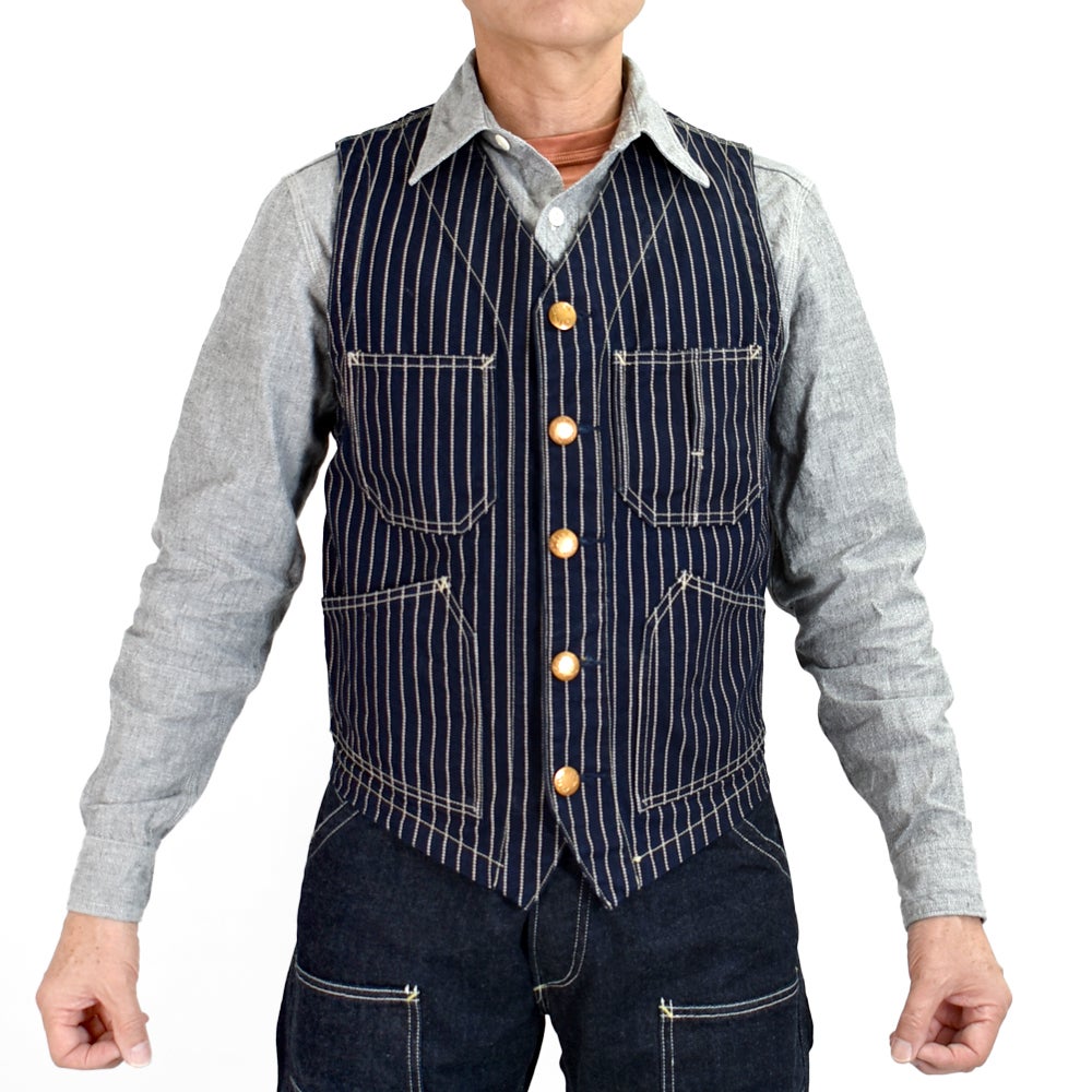 コリンボ (COLIMBO) Switchyard Vest -Wabash Stripe- ウォバッシュワークベスト ZB-0120