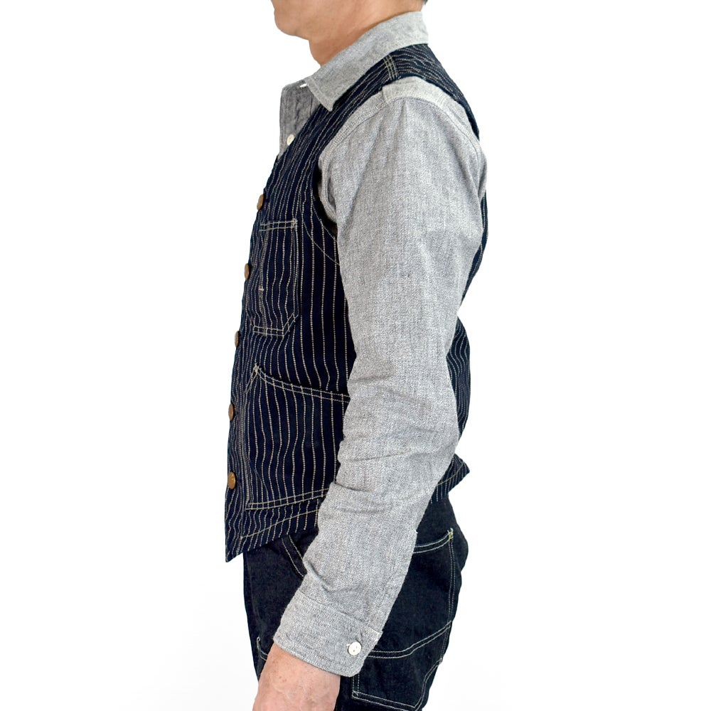 コリンボ (COLIMBO) Switchyard Vest -Wabash Stripe- ウォバッシュワークベスト ZB-0120
