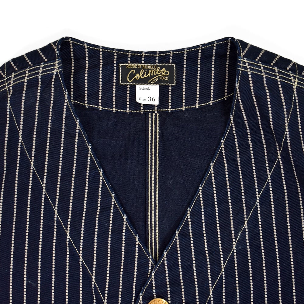 コリンボ (COLIMBO) Switchyard Vest -Wabash Stripe- ウォバッシュワークベスト ZB-0120
