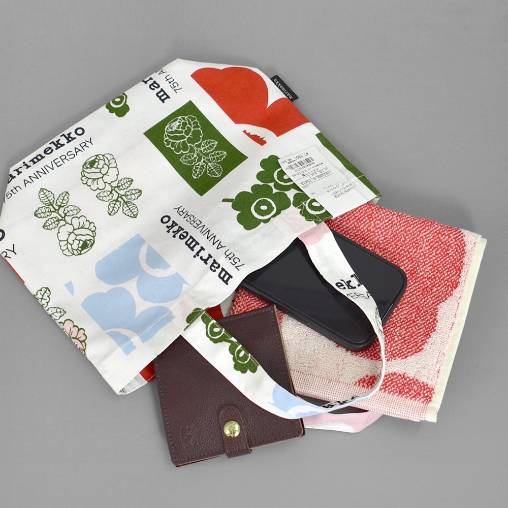 マリメッコ (marimekko) 【日本限定】75th Anniversary トートバッグ 75周年記念 コットンバッグ エコバッグ マイバッグ 52269-4-76278 52269476278
