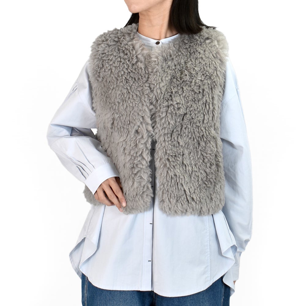 ル グラジック(LE GLAZIK)
GILET エコファー ジレ ボアベスト ショート丈 LG-B0423FPT