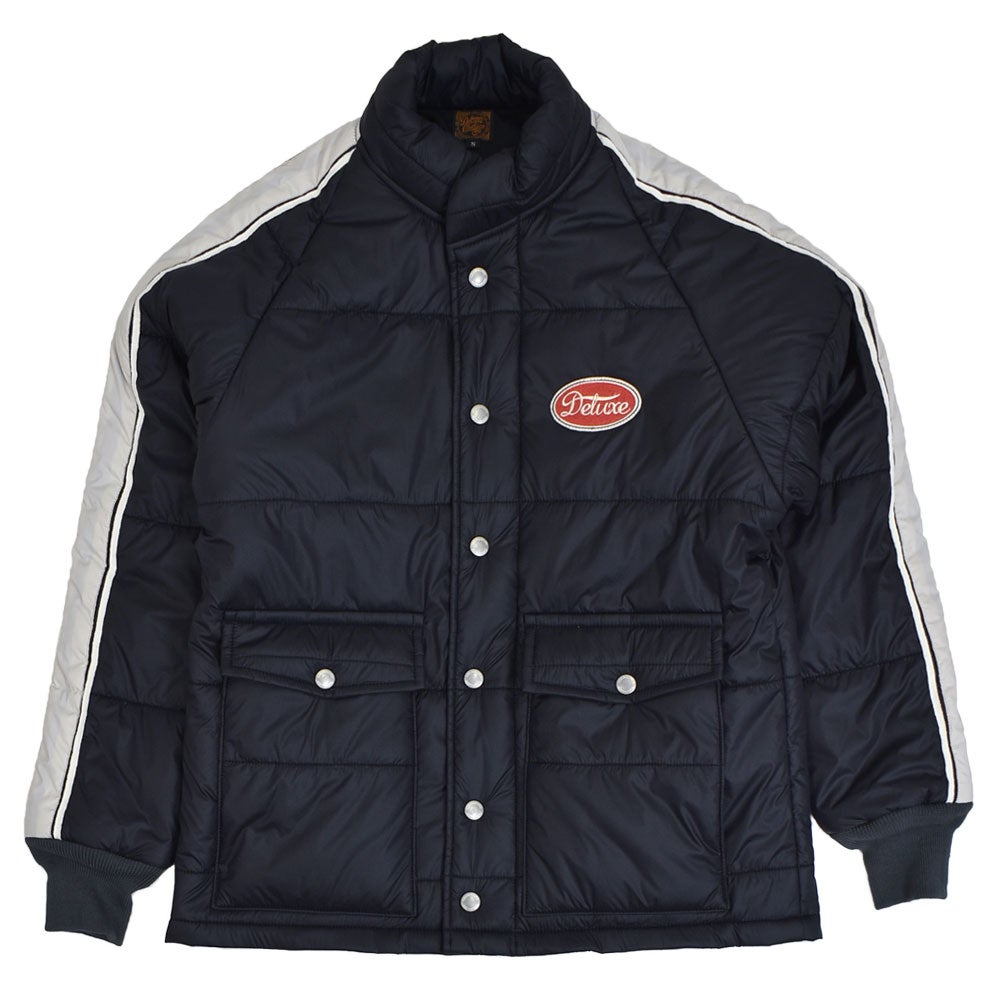 デラックスウエア (DELUXEWARE) 60s RACE JACKET レーシングジャケット ラグランスリーブ 中綿ナイロンジャケット D-28A BLK