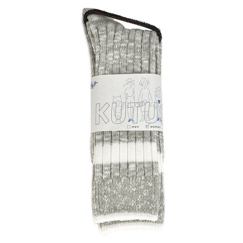 スロース (slaːθ) ease mens womens socks ソックス 靴下 レディース メンズ SLL011 GY×WH
