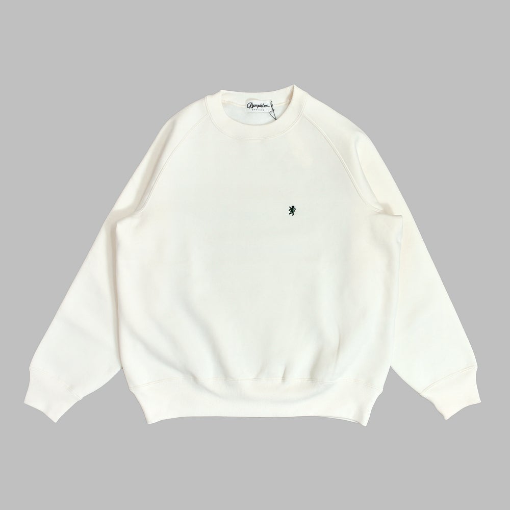 ジムフレックス (GYMPHLEX) クルーネック 長袖スウェットプルオーバー SWING SLEEVE CREW NECK P.O. ラグランスウェット GY-C0291TCF IVORY(GREEN)
