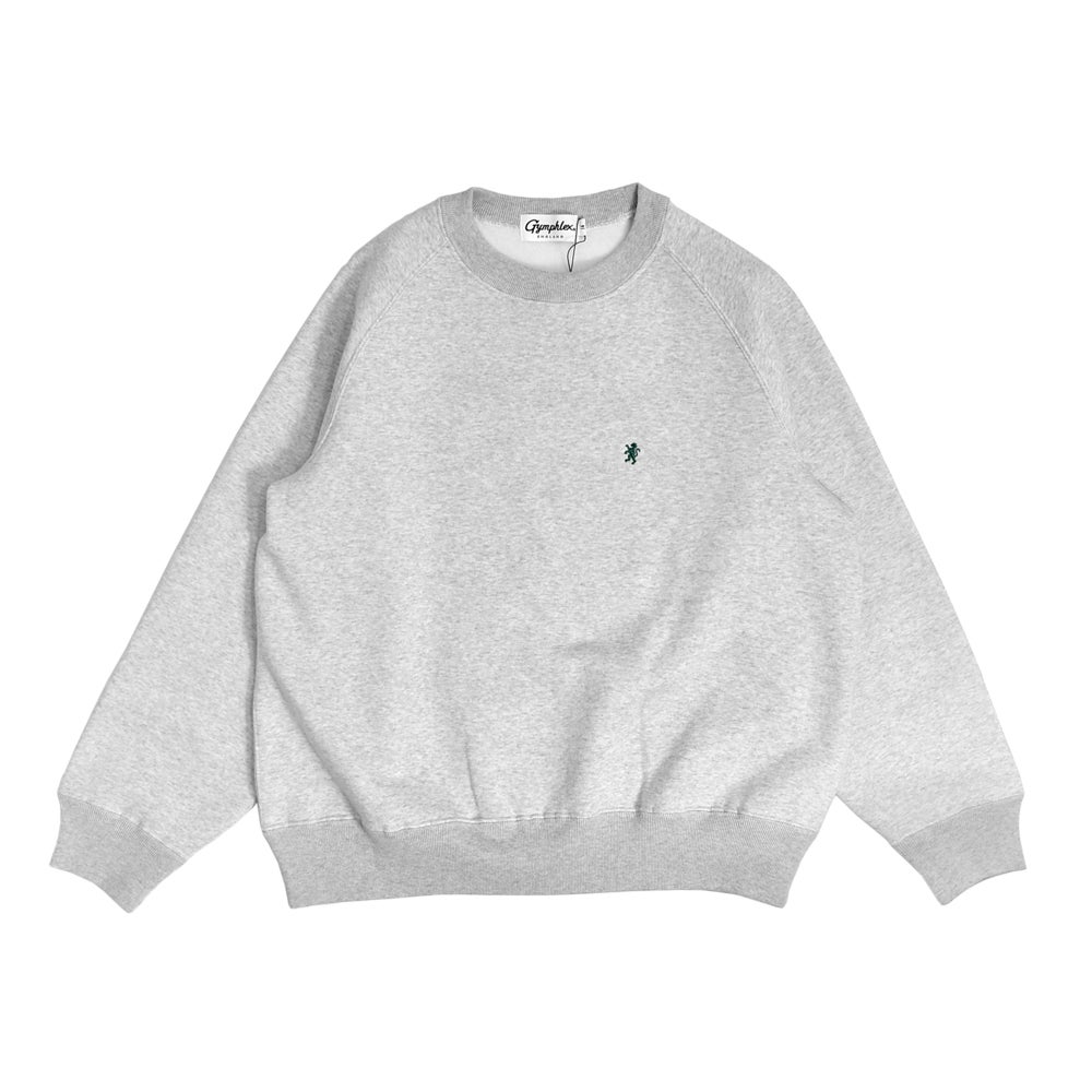 ジムフレックス (GYMPHLEX) クルーネック 長袖スウェットプルオーバー SWING SLEEVE CREW NECK P.O. ラグランスウェット GY-C0291TCF TOP GREY(GREEN)