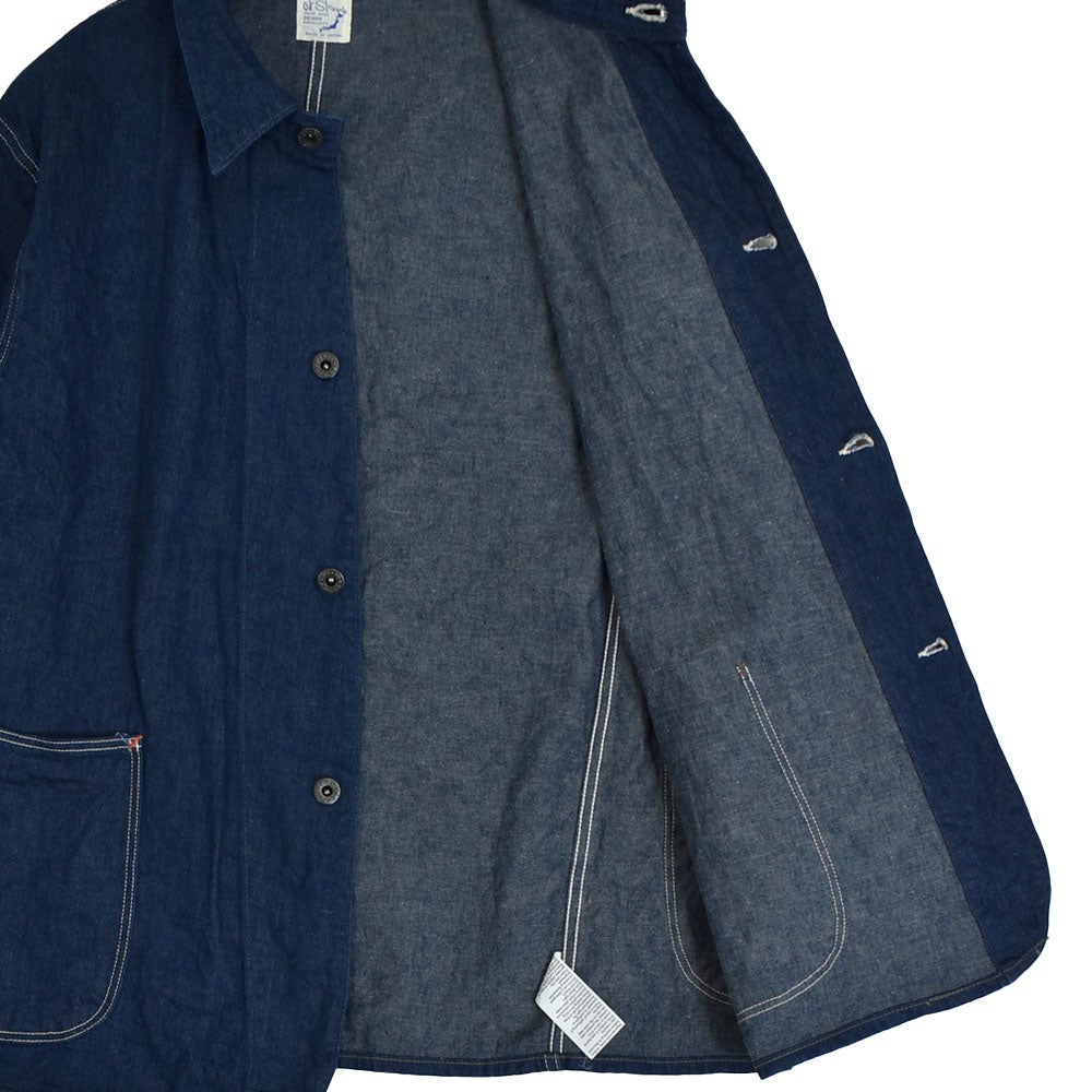 オアスロウ (orSlow) WWII SIMPLIFIED DENIM COVERALL 大戦モデル デニムカバーオール 01-6250