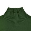マオメイド (MAOMADE) 再登場!!! いつもの異ゲージリブ ハイネックプルオーバー セーター 無地 ハイネック ニット 641108