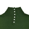 マオメイド (MAOMADE) 再登場!!! いつもの異ゲージリブ ハイネックプルオーバー セーター 無地 ハイネック ニット 641108