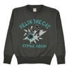 トイズマッコイ (TOYS McCOY) HEAVYWEIGHT SWEAT SHIRT FELIX THE CAT -STRIKE AGAIN- プリントスウェットシャツ 長袖トレーナー TMC2643 BLACK