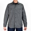 フリーホイーラーズ (FREEWHEELERS) -NEAL- SHIRT 1926 STYLE WORK CLOTHING Vintage Style Grained Chambray BLACK PEPPER CHAMBRAY ニールシャツ 長袖ワークシャツ シャンブレーシャツ 2613103