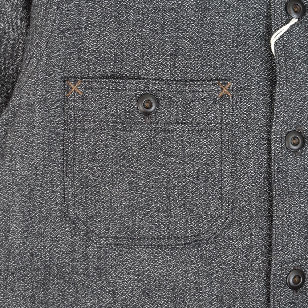 フリーホイーラーズ (FREEWHEELERS) -NEAL- SHIRT 1926 STYLE WORK CLOTHING Vintage Style Grained Chambray BLACK PEPPER CHAMBRAY ニールシャツ 長袖ワークシャツ シャンブレーシャツ 2613103