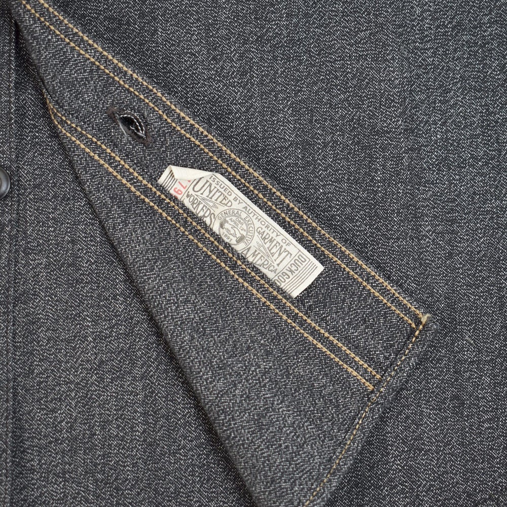 フリーホイーラーズ (FREEWHEELERS) -NEAL- SHIRT 1926 STYLE WORK CLOTHING Vintage Style Grained Chambray BLACK PEPPER CHAMBRAY ニールシャツ 長袖ワークシャツ シャンブレーシャツ 2613103