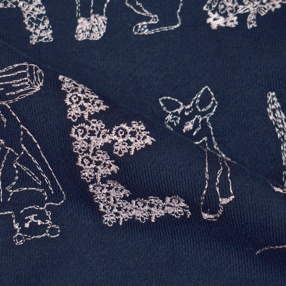 マーブルシュッド (marble SUD) EMB SLOW フーディー 刺繍 パーカー 01GF020194