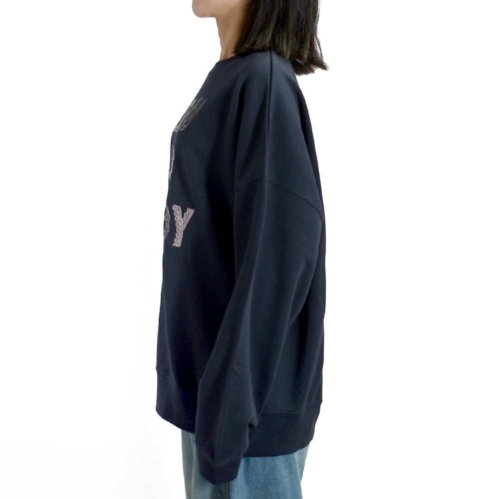 マーブルシュッド (marble SUD) EMB SLOW LONG SWEAT 刺繍 長袖 トレーナー 01GF020193