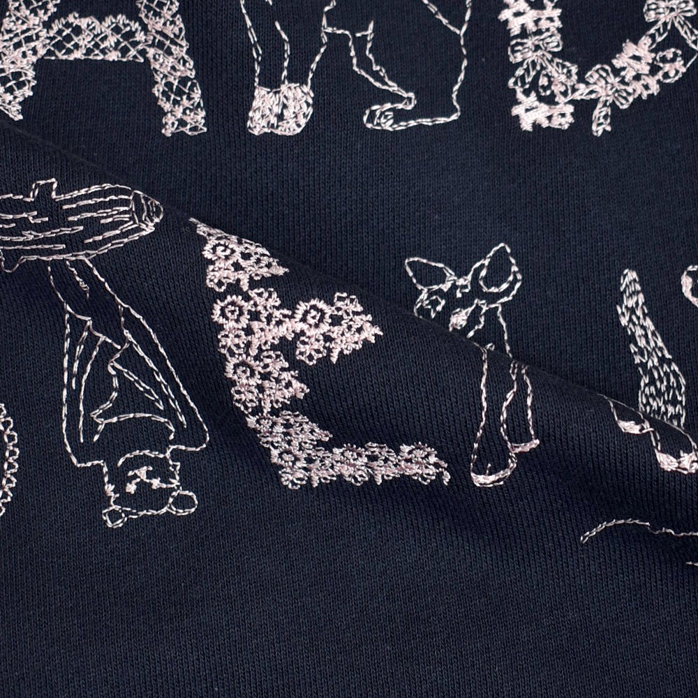 マーブルシュッド (marble SUD) EMB SLOW LONG SWEAT 刺繍 長袖 トレーナー 01GF020193