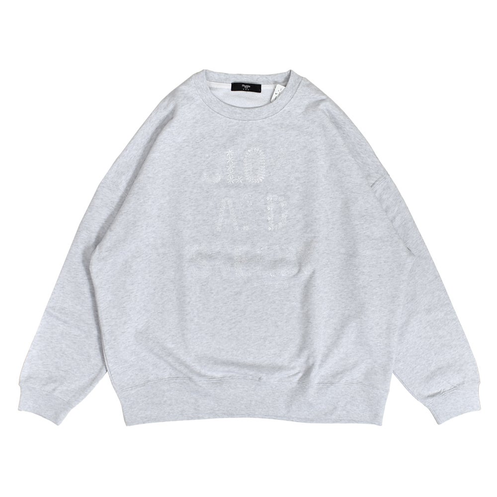 マーブルシュッド (marble SUD) EMB SLOW LONG SWEAT 刺繍 長袖 トレーナー 01GF020193 07.H.GRY