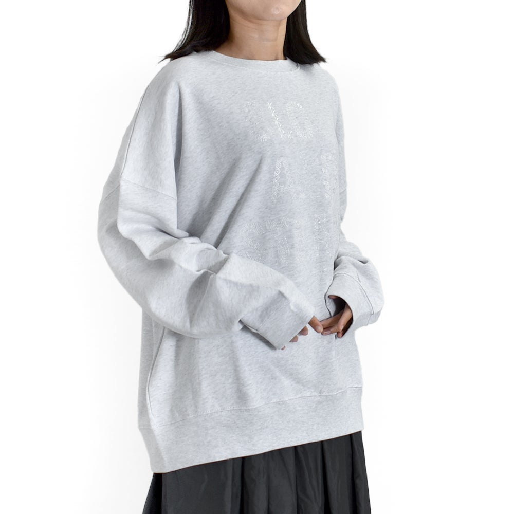 マーブルシュッド (marble SUD) EMB SLOW LONG SWEAT 刺繍 長袖 トレーナー 01GF020193