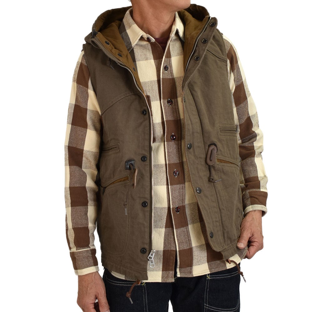 コリンボ (COLIMBO) Original Sniper's Vest -Custom- =DWC 2406= オリジナル スナイパーズベスト カスタム コットンベスト ZB-0121 01.Khaki